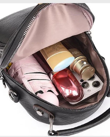 Weicher Lederrucksack für Damen – Rucksack, Schulter- & Umhängetasche