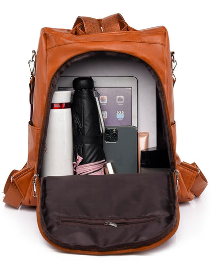 Vintage Lederrucksack Damen: Stilvoll & Sicher für Alltag & Reise