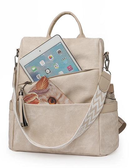 Modischer Damen Lederrucksack – Eleganter Tagesrucksack