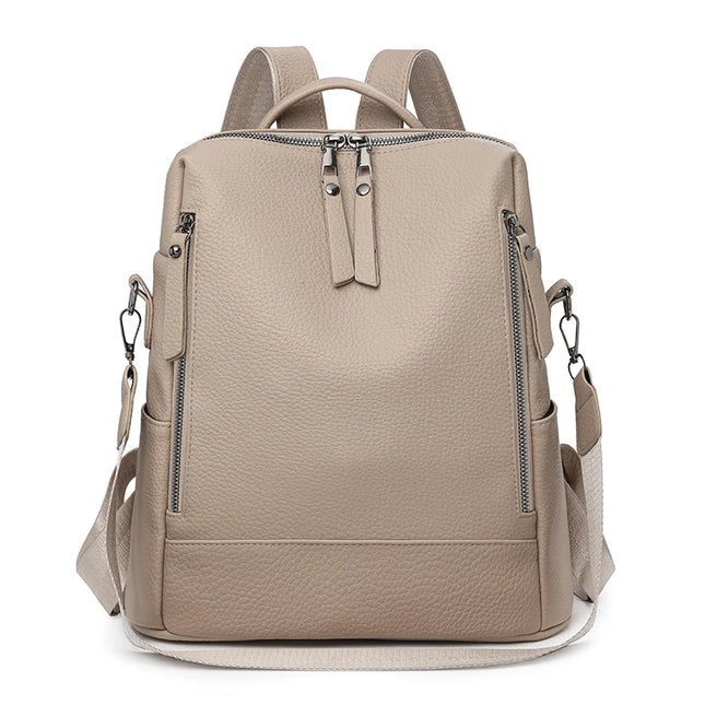 Vielseitiger Rucksack in Leder-Optik für Damen – Umwandelbar & Wasserabweisend