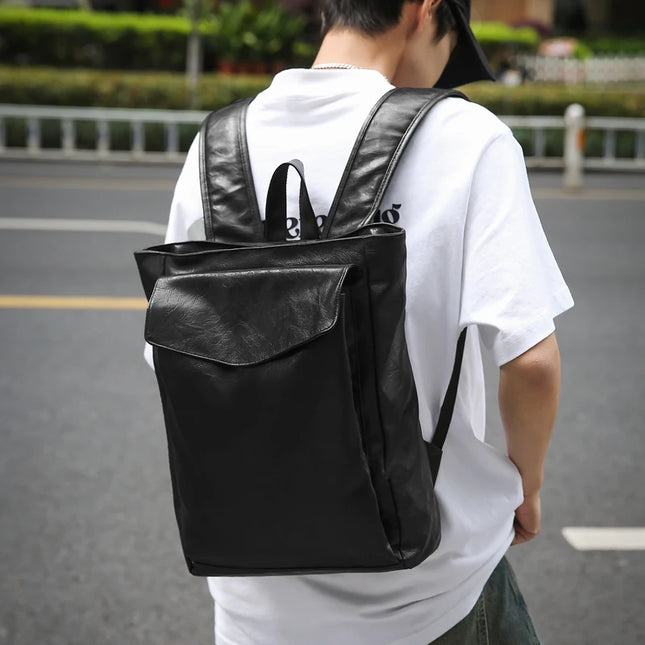 Vintage Lederrucksack Damen Grün – Groß für Reise & Alltag