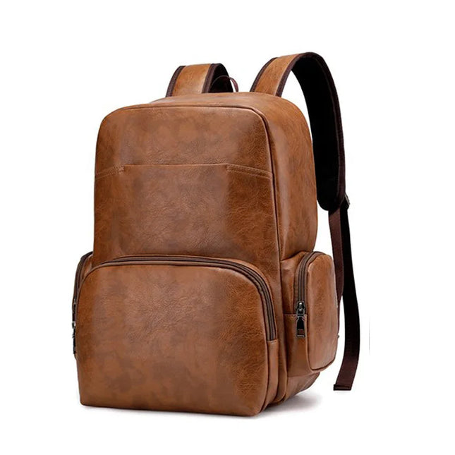 Business Rucksack in Leder-Optik für Herren – Büro, Laptop & Reisen
