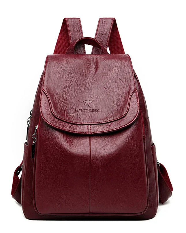 Leder Rucksack Damen: Weich, modisch & als Schultertasche tragbar