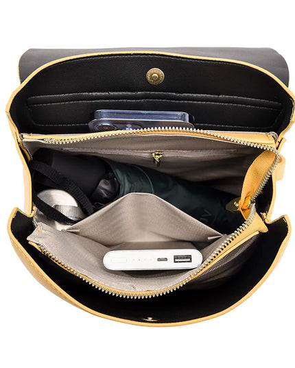 Eleganter Leder Rucksack für Damen – Groß, stilvoll & praktisch