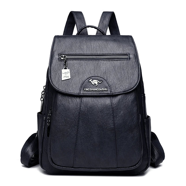 Vintage Leder Rucksack für Damen – Weich & Vielseitig für Alltag & Reise