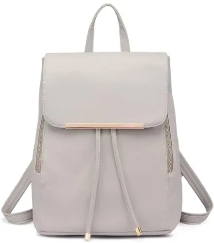 Miss Lulu Rolltop Rucksack – Eleganter Lederrucksack für Damen
