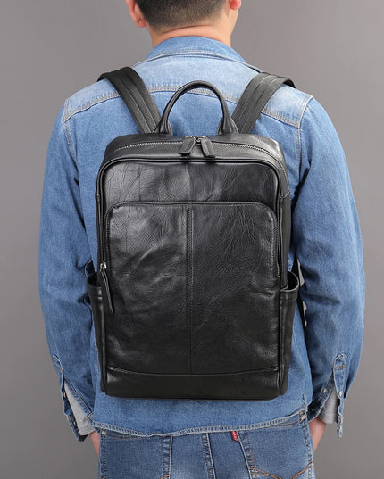 WESTAL Leder Rucksack für Herren – Laptop & Business (14 Zoll)