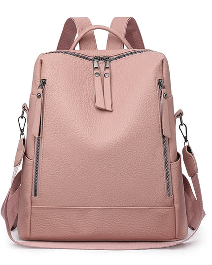 Damen Lederrucksack – Umwandelbar zur Schultertasche & Handtasche