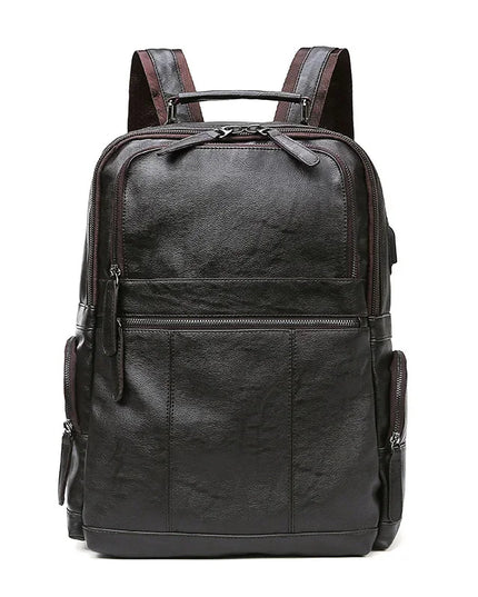 Herren Lederrucksack Schwarz – Vielseitig für Reise & Alltag