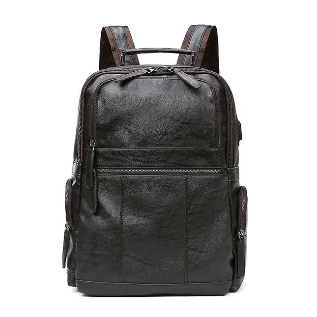 Herren Lederrucksack Schwarz – Vielseitig für Reise & Alltag