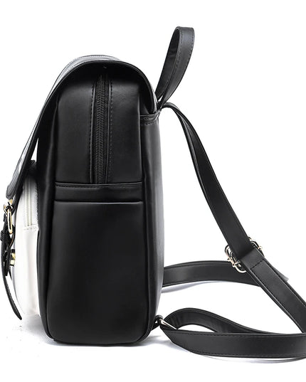 Moderner Lederrucksack für Uni & Alltag – Praktisch & Zweifarbig