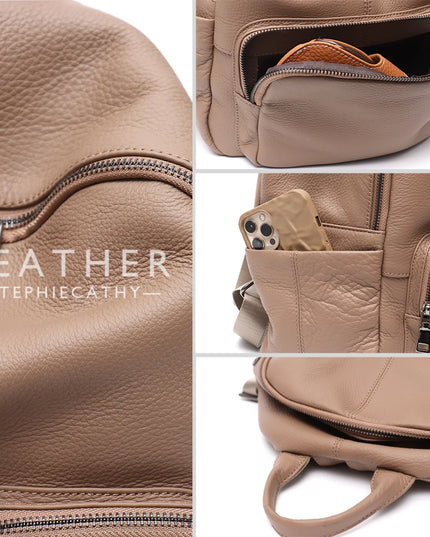 Weicher Lederrucksack für Damen & Herren – Vielseitig für Alltag & Reise