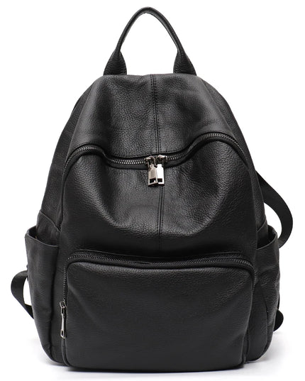 Leder Rucksack für Alltag & Reisen – Unisex mit vielen Fächern