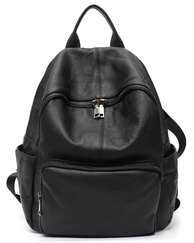 Leder Rucksack für Alltag & Reisen – Unisex mit vielen Fächern