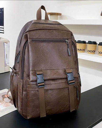 Lederrucksack mit Laptopfach | Unisex | Perfekt für Arbeit & Reisen