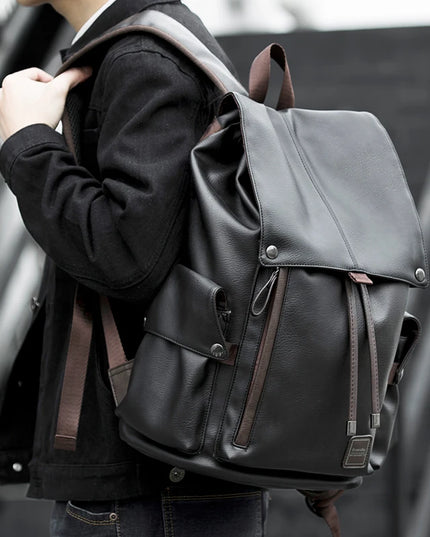 Vintage Lederrucksack Herren – Laptop Daypack 15.6 Zoll