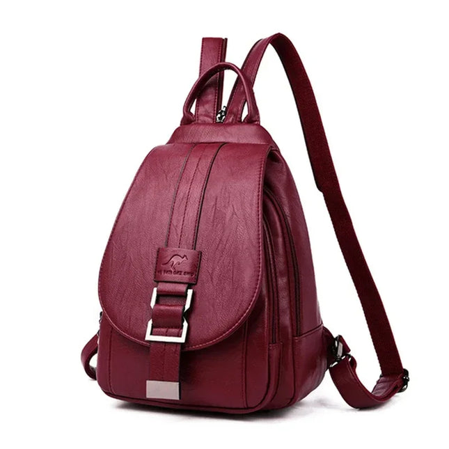 Damen Lederrucksack Vintage – Multifunktional für Alltag & Reise
