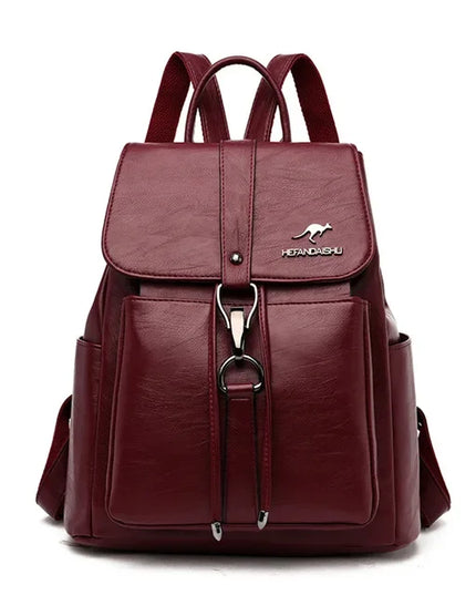 Eleganter Lederrucksack für Damen – Weich & Vielseitig