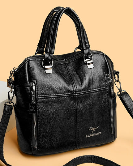 Vielseitiger Lederrucksack für Damen – Alltag & Reise