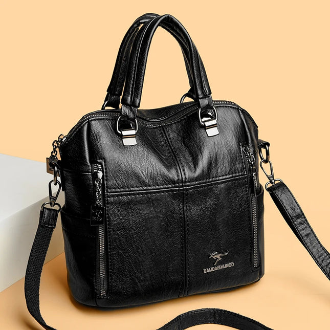 Vielseitiger Leder Rucksack Damen – Ideal für Alltag & Reise