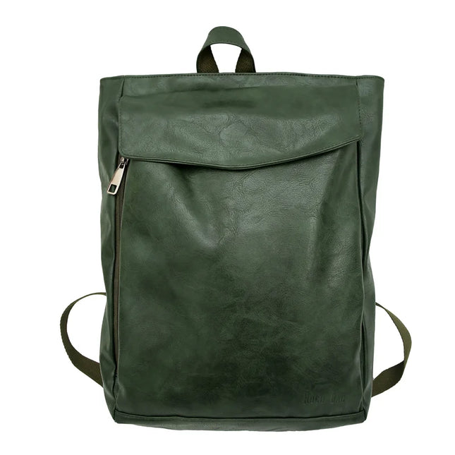 Vintage Leder Rucksack Damen – Y2K Mode für Reise & Schule