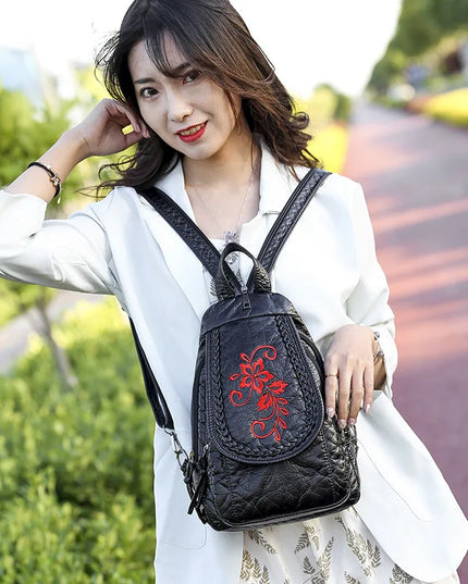 Kleiner Leder Rucksack für Damen – Stilvoll & Praktisch