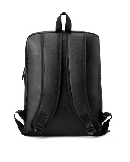 Lederrucksack Herren: Laptop, Uni & Schule – Schwarz/Braun