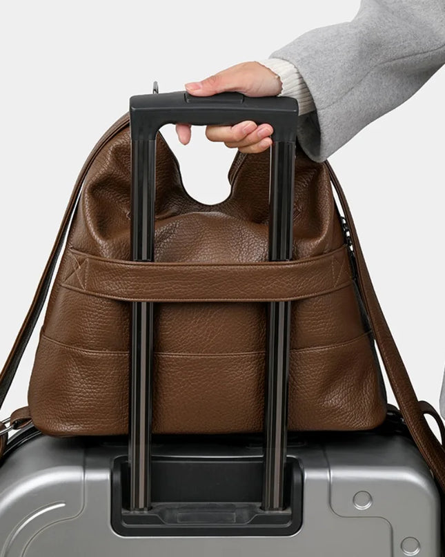 Lederrucksack für Damen: Geräumig für Alltag, Uni & Reisen