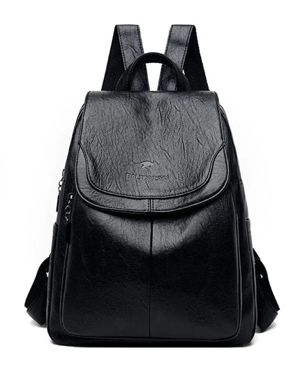 Weicher Leder Rucksack für Damen – Stilvoll für Alltag & Schule
