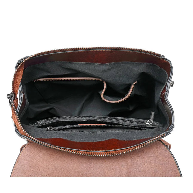Leder Rucksack Damen: Schultertasche & Laptopfach – Echtleder