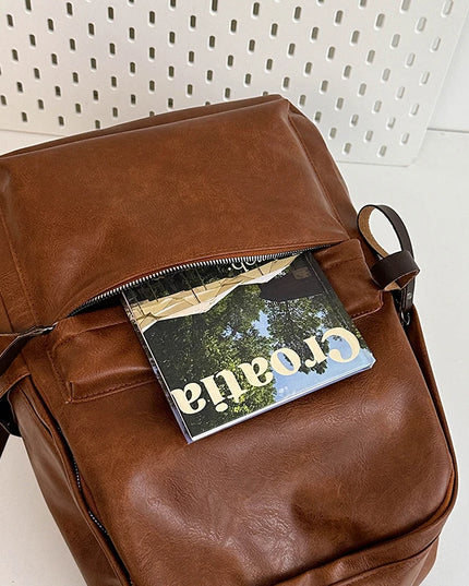 Vielseitiger Leder Rucksack für Damen & Herren – Laptop & Reisen