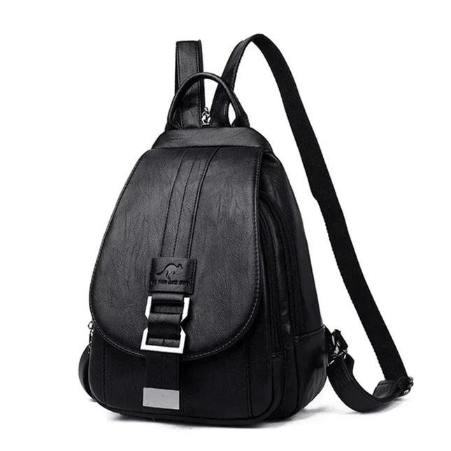 Damen Lederrucksack Vintage – Multifunktional für Schule & Reise