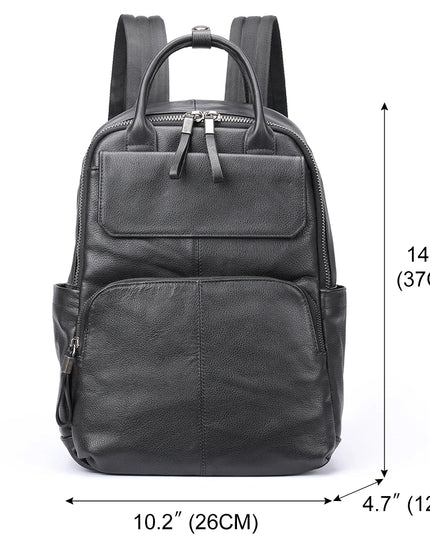 Großer Leder Rucksack für Herren: Laptopfach, Business & Freizeit