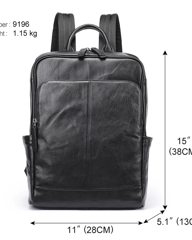 WESTAL Leder Rucksack Herren | Laptop-Fach 14 Zoll