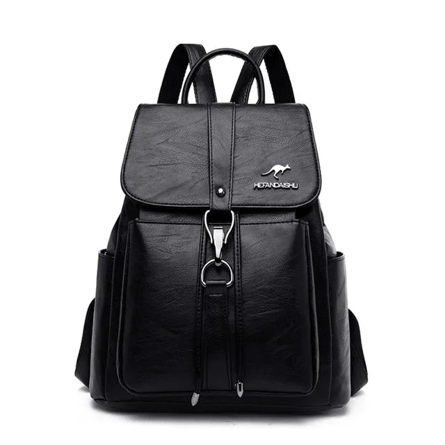 Weicher Lederrucksack für Damen – Dein Begleiter für Alltag & Schule