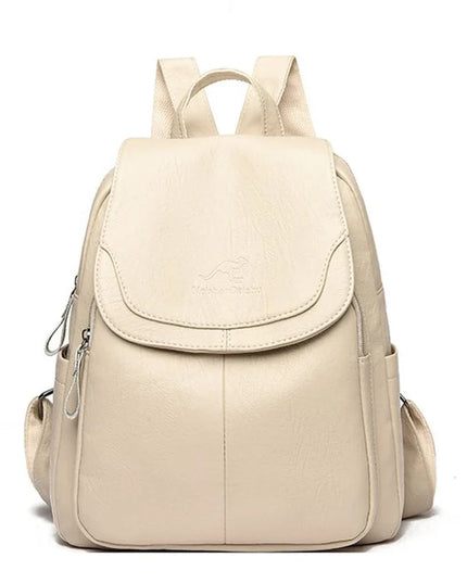 Damen Lederrucksack Vintage – Groß, vielseitig für Uni & Freizeit