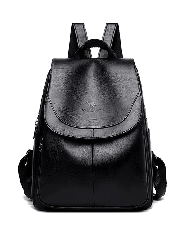 Damen Lederrucksack Vintage Stil – Groß & Vielseitig für Alltag und Reise