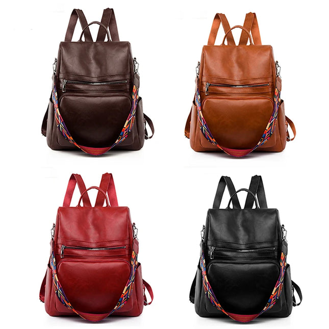 Vintage Lederrucksack Damen: Stilvoll & Sicher für Alltag & Reise