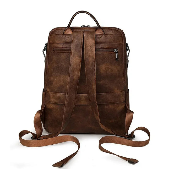 Leder Rucksack Damen: Vintage Design für Alltag, Schule & Reisen