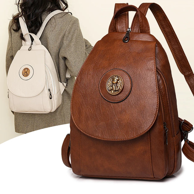 Kleiner Leder Rucksack Damen: Weich, retro & vielseitig für jeden Tag