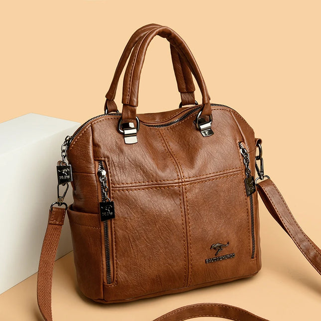 Vielseitiger Lederrucksack für Damen – Alltag & Reise