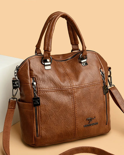 Vielseitiger Leder Rucksack für Damen – Dein Begleiter für Alltag & Reise