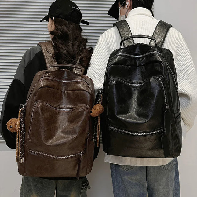Retro Leder Rucksack für Damen – Dein stilvoller Reisebegleiter
