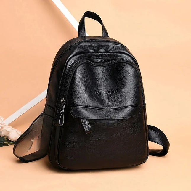 Großer Damen Lederrucksack für Alltag & Freizeit