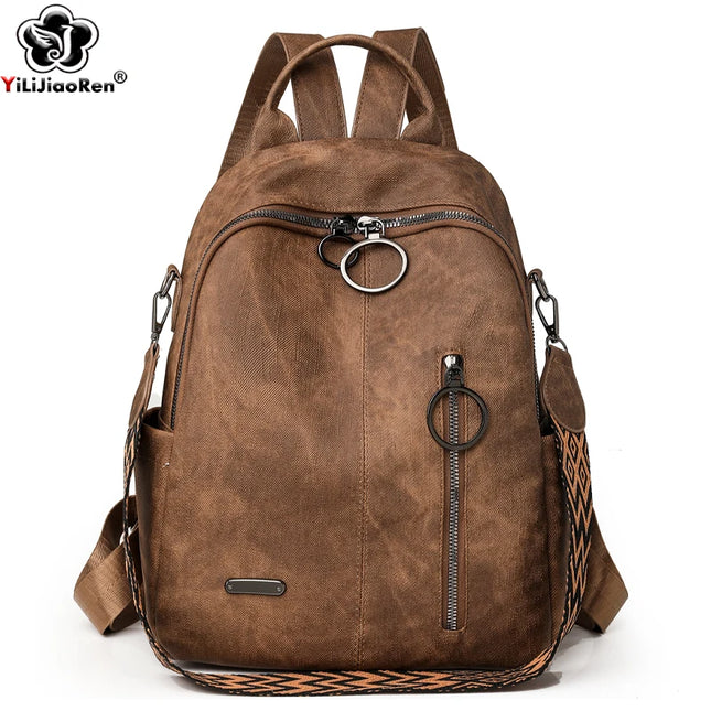 Eleganter Damen Leder Rucksack – Vielseitiger Daypack für Frauen