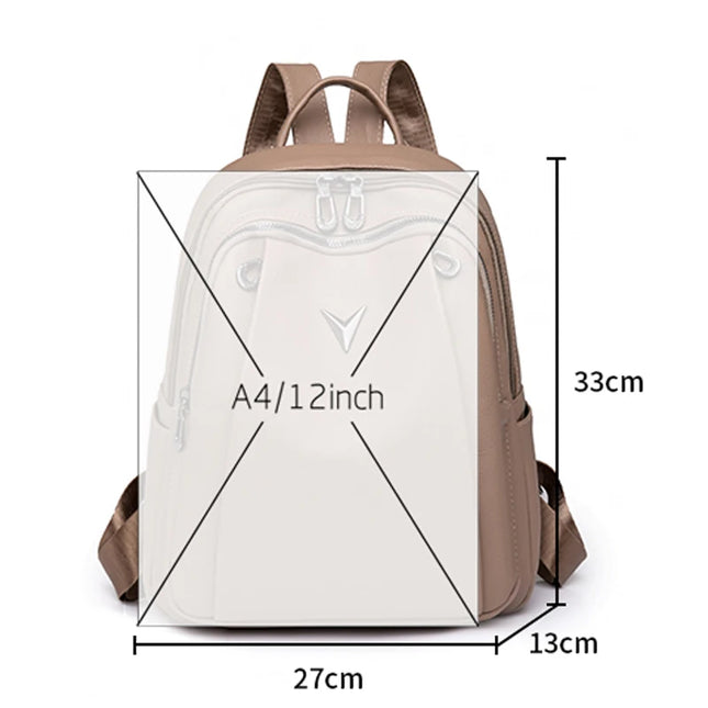 Vintage Lederrucksack Damen – Großes Hauptfach für Alltag & Reise