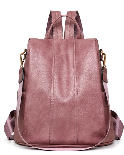Damen Lederrucksack mit Diebstahlschutz – Großes Volumen für Alltag & Reise