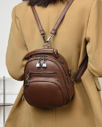 Kleiner Leder Rucksack Damen: Vielseitige Umhänge- & Schultertasche