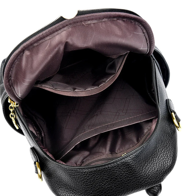 Vintage Leder Rucksack Damen – Geräumiger Begleiter für Alltag & Reise