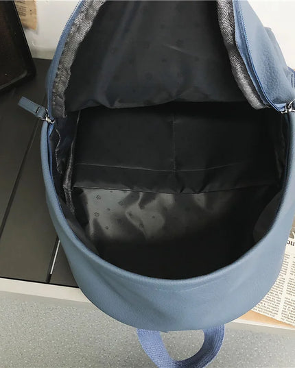 Stilvoller Leder Rucksack für Damen – Ideal für Schule & Freizeit